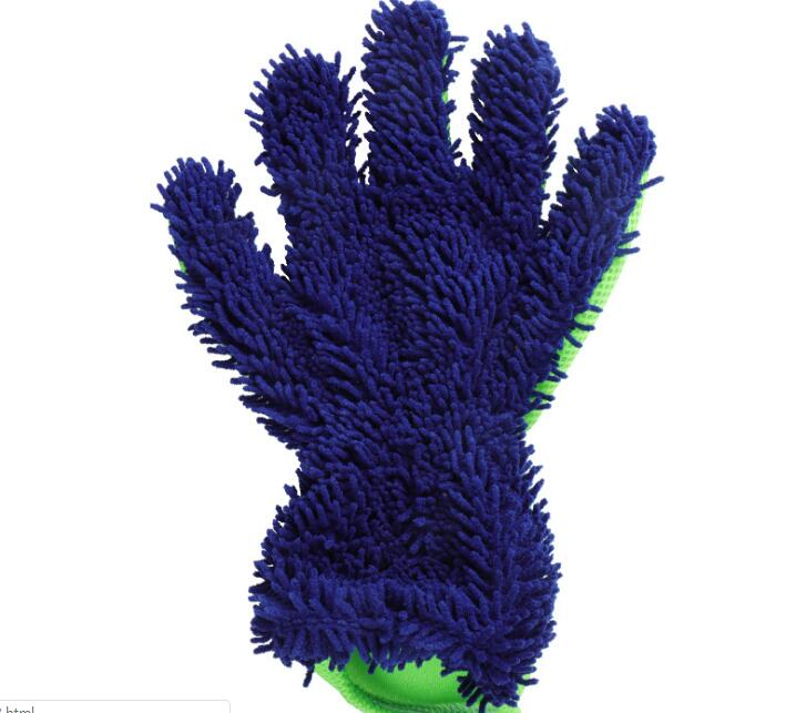 Car Wash Cleaning Gloves Wool Chenille Finger Gloves Microfiber