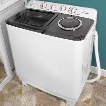 Wholesale 8kg Twin Tub Top Loading Transparent Cover Semi Automatic Washing Machine Washer and Dryer