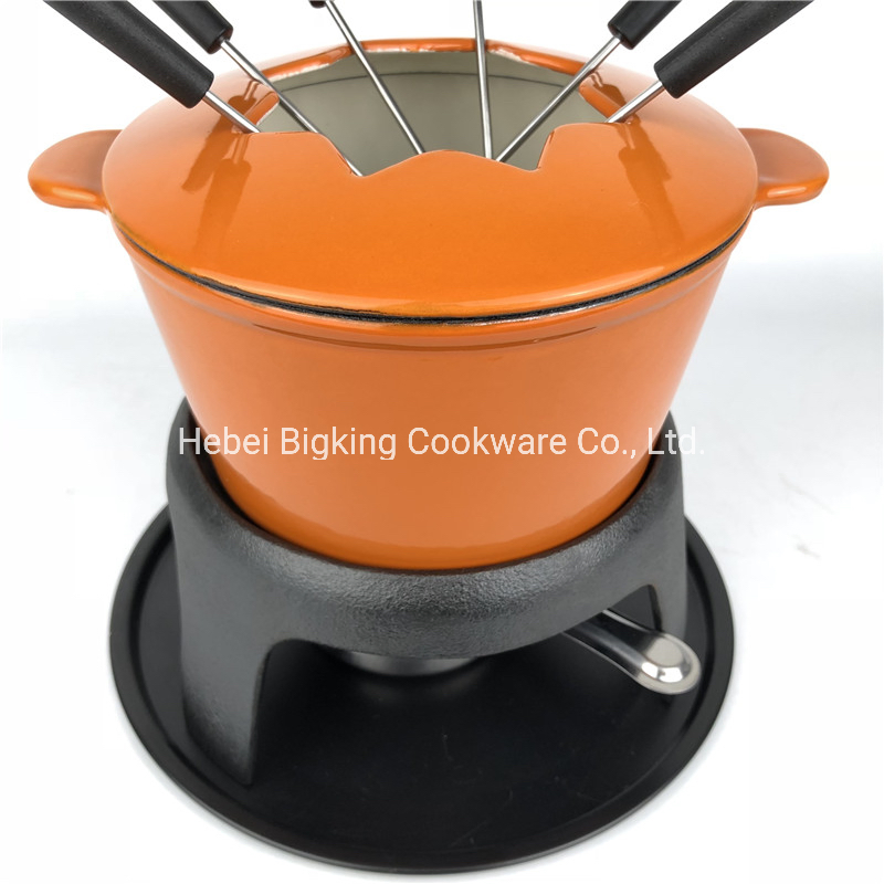 Мини-котелок для фондю с эмалированным покрытием, 1.5 л