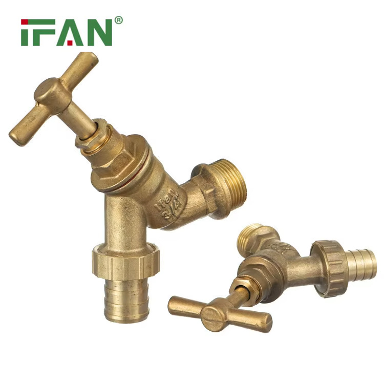 Латунный водоразборный кран (бибок) 1/2"-1" IFAN