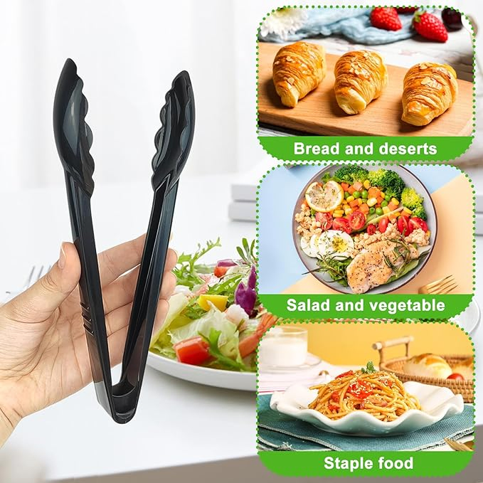 Wholesale Catering Buffet Plastic PC Service Tongs Salad Tongs Utility Tongs