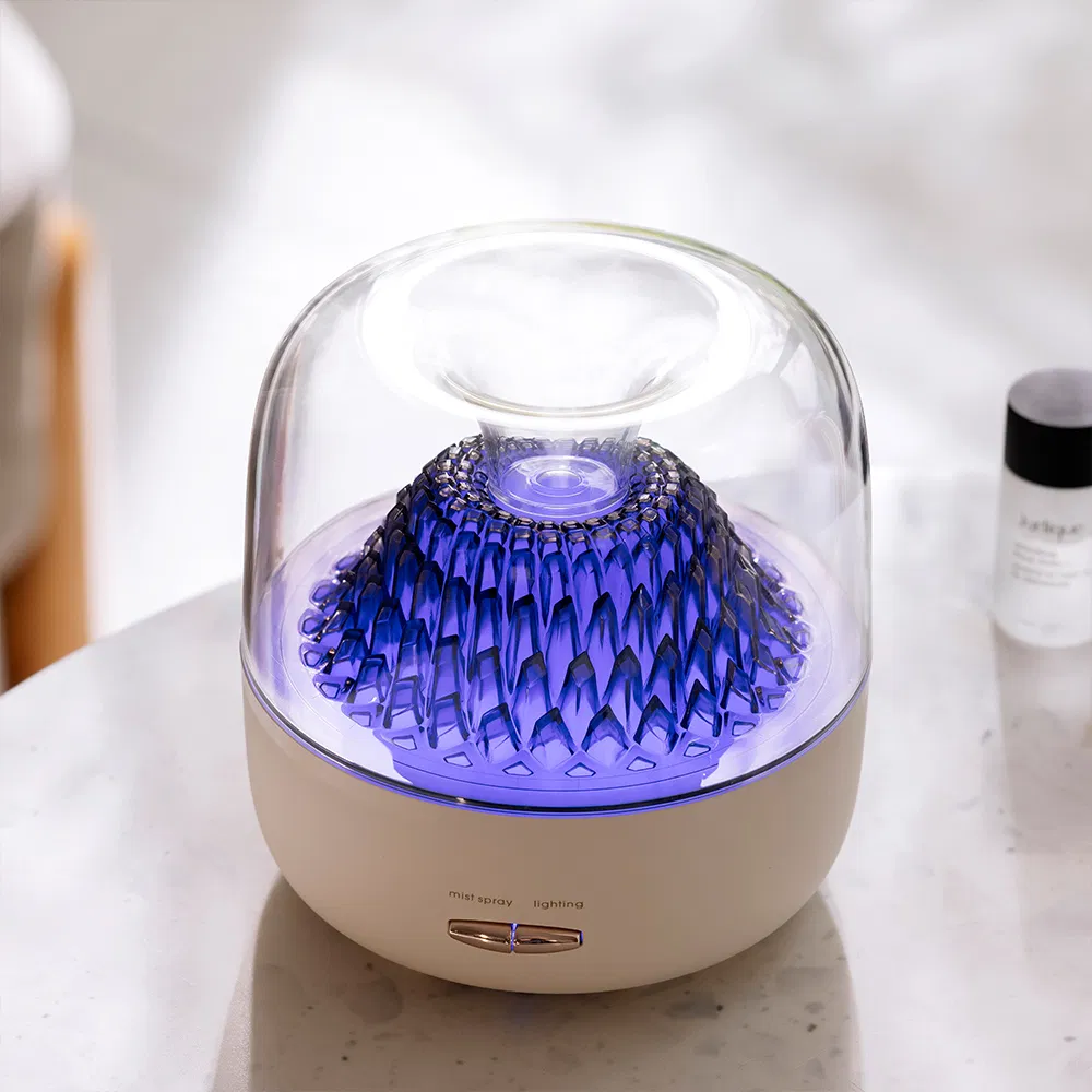 Home Hotel Colorful Light Essential Oil Air Humidifier 200ml Ultrasonic Aroma Diffusers with 2 Mist Mode