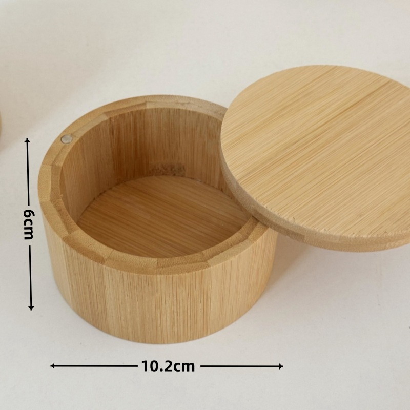 Бамбуковая банка для специй с 5 отделениями