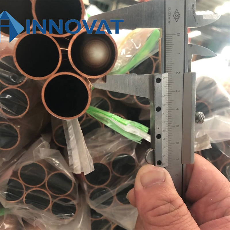 Oxygen Free C10200 C11000 Pure Copper Rod Round Flat Brass Copper/Straight Copper Tube 2 3 4 5 6 8 10 12 14 16mm Straight Copper Pipe