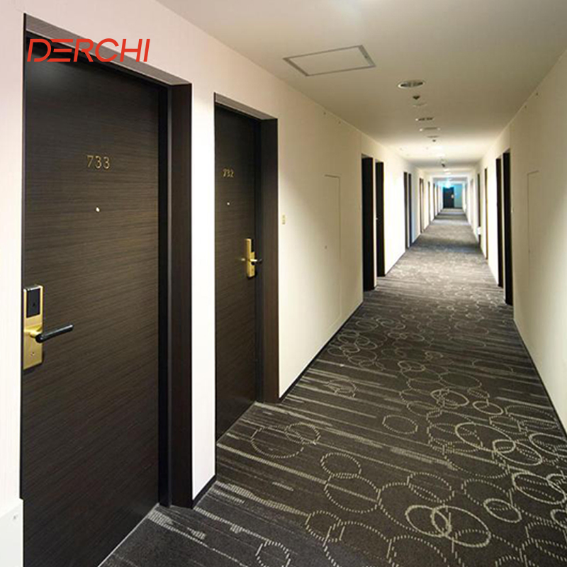 Bedroom Wood Soundproof Fire Interior Exterior Pivot Entry Indoor Fireproof Swing Wooden Door