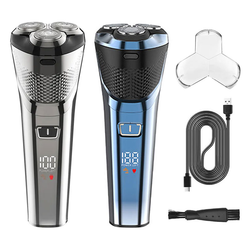 Portable Men Barber USB Steel Stainless 3D Shaver Hair Trimmer Razor