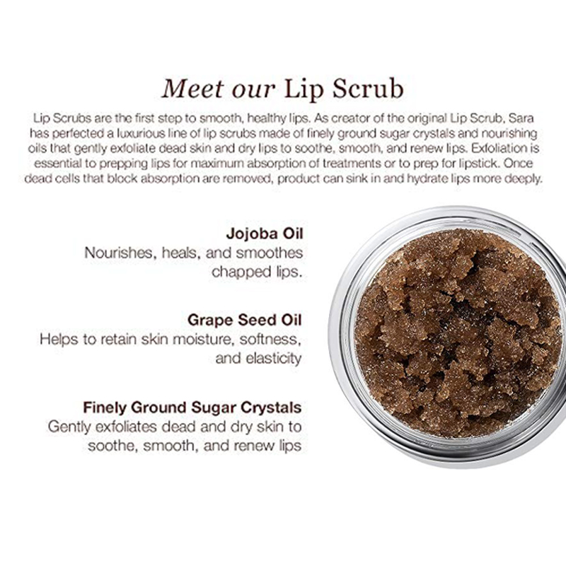 Beauty Private Label Lip Skin Care Smoothing Moisturizer Peeling Dead Skin Hydrating Exfoliator Lip Scrub Cosmetics