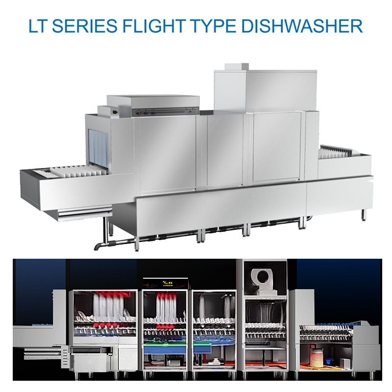 Industrial Large-Scale Dishwasher Kitchen Assembly Line Dishwasher