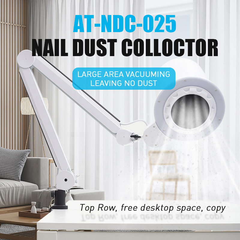 2027 at-Ndc-025 Portable Electric Nail Drill Machine Dust Extractor Nails