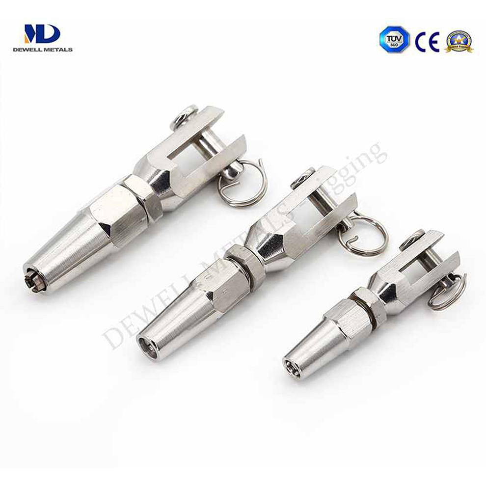 Stainless Steel Fork and Swift Terminal Turnbuckle for Ropes and Chains