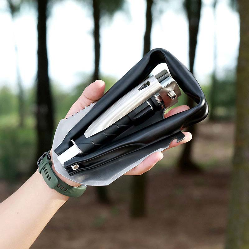 Nextool High Hardness Garden Tool Folding Shovel with Pickaxe Hoe