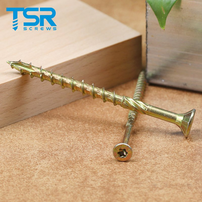 TSR/Tsingri Sawed Teeth Torx Drive T17 tCutting Point Flat Ribbed Head Self Tapping Decking Screws
