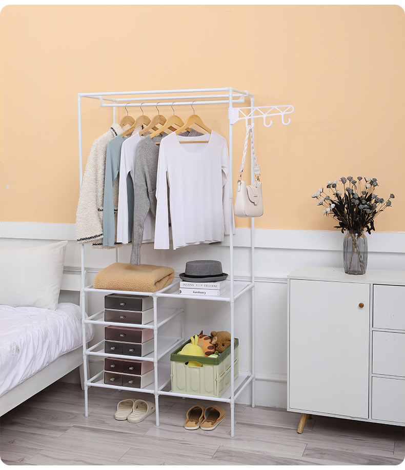 Storage Household Bedroom Clothes Hanger Simple Clothes Rack Land Type Clothes Hanger
