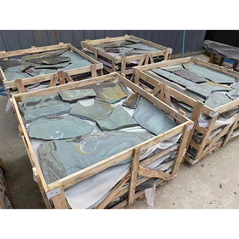 Natural Stone Grey/Green Slate Paving Flagstone for Outdoor Decoration Price
