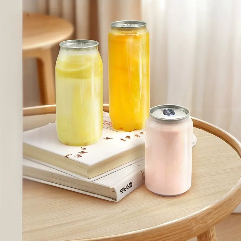 Пластиковая герметичная банка с крышкой для напитков