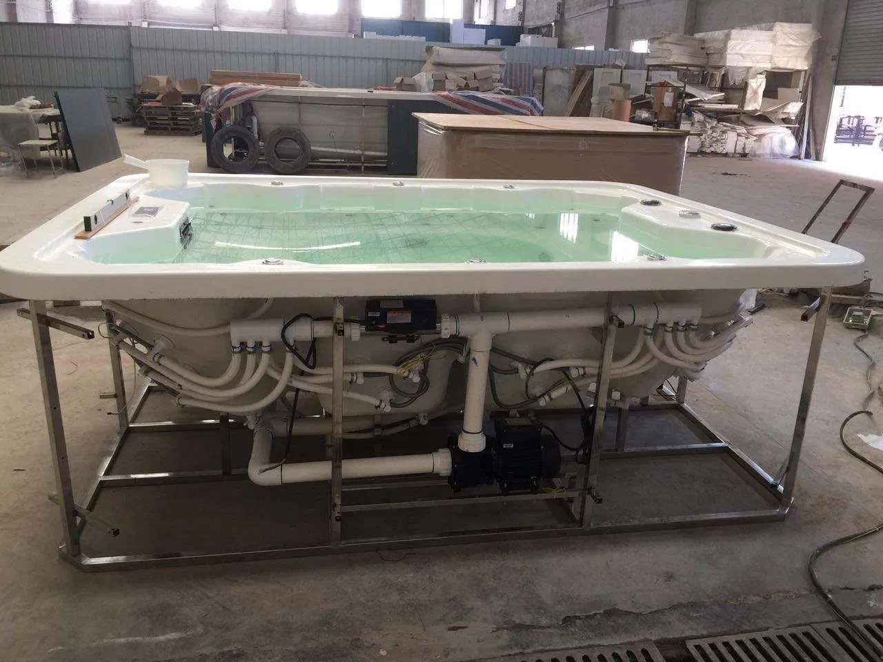 Modern Freestanding Outdoor Family Sexy Massage 8 Person Outdoor SPA Hot Tub