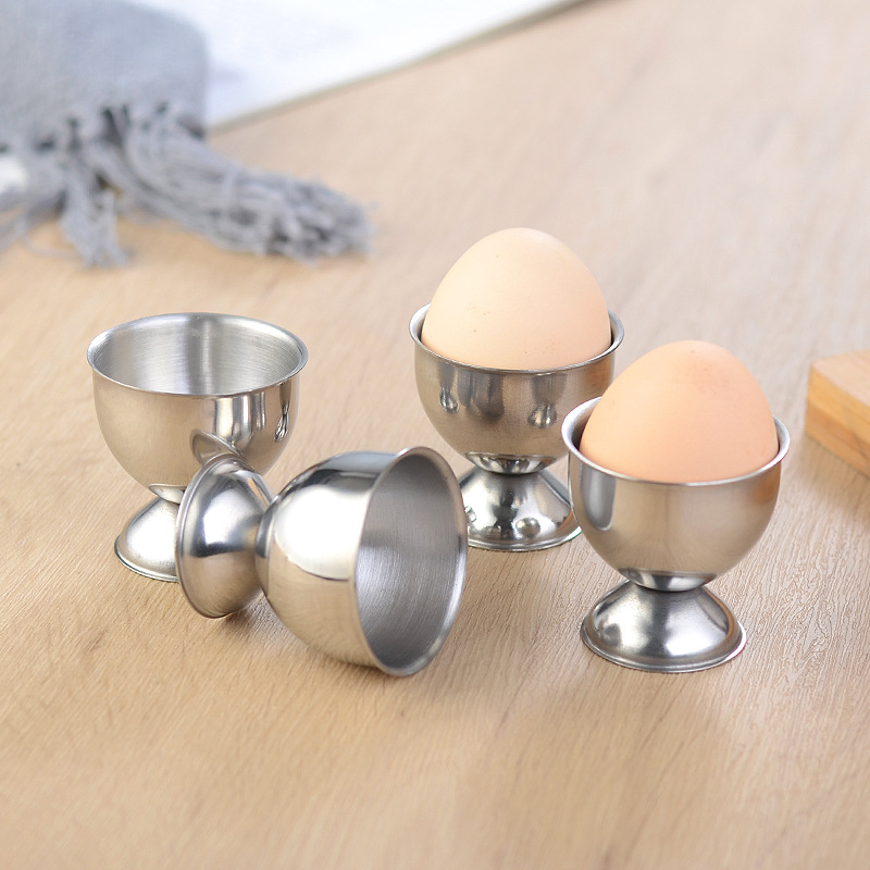 Elegant Japanese Style Stainless Steel Egg Cup for Kitchen Use
