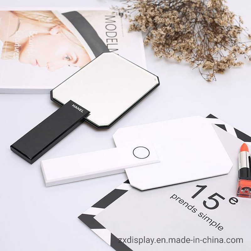 Luxury Acrylic Makeup Cosmetic Mirror with Handle