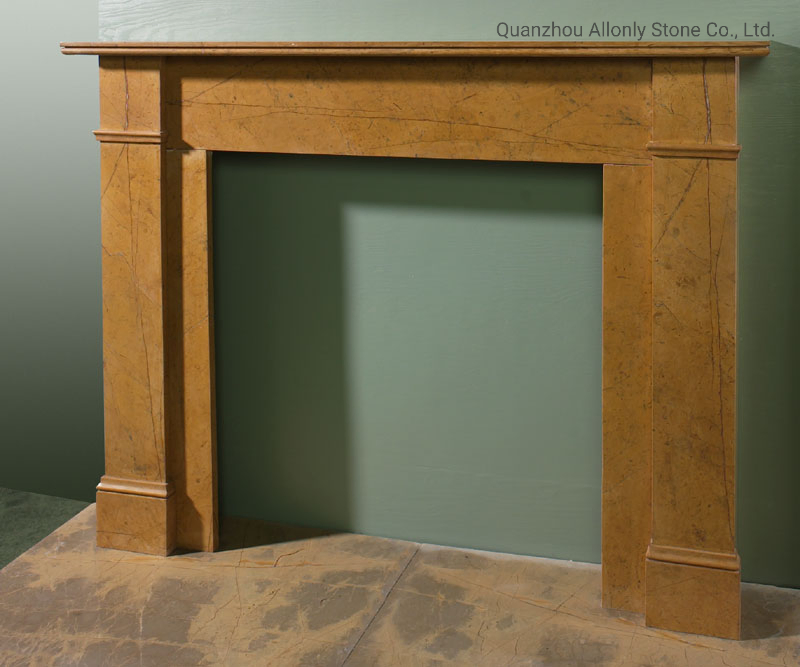 Modern Simple Design Marble Firplace for Indoor Decoration