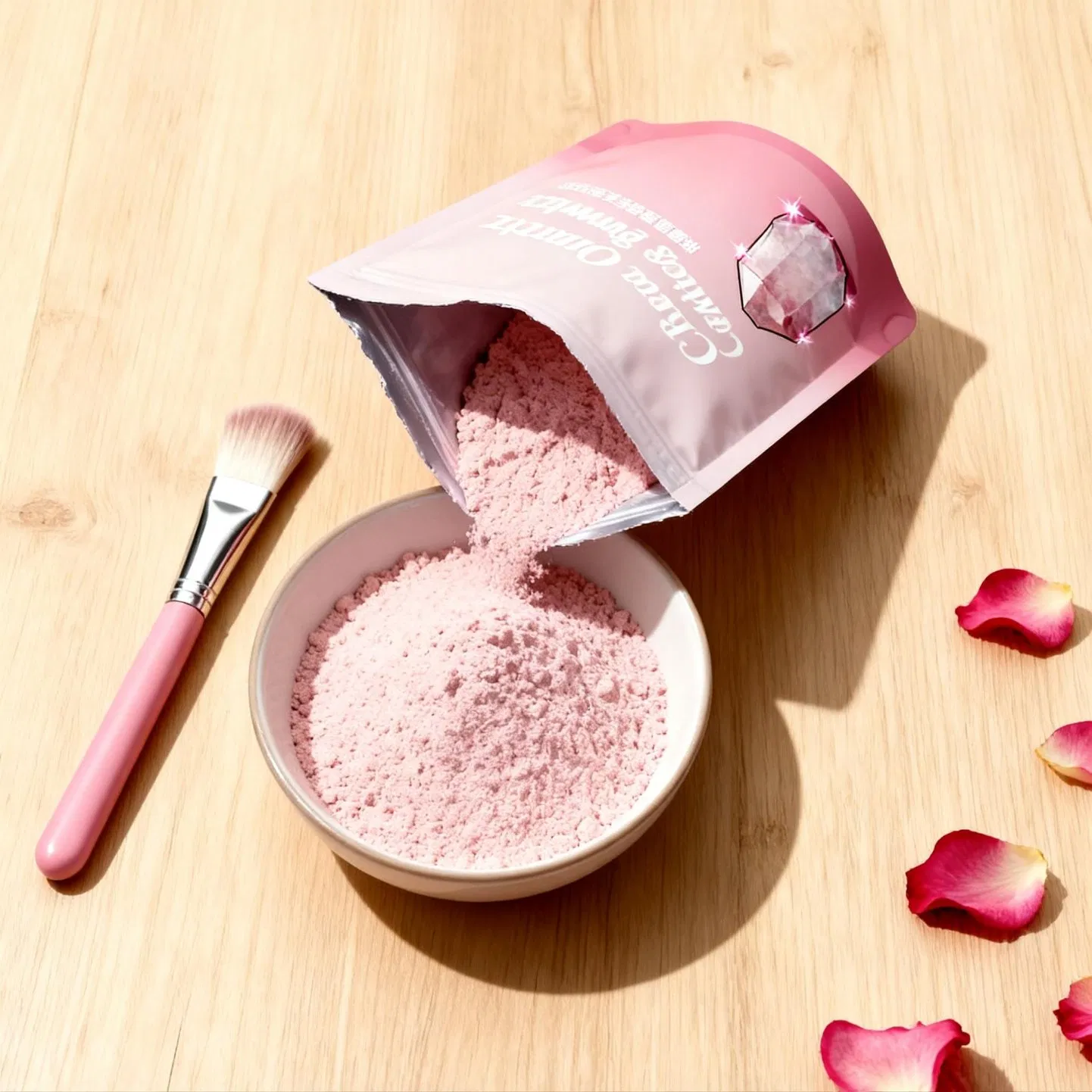 Oil-Free and Mattifying Menthol and Diatomaceous Earth Face Mask for Oily Skin and Shine Control