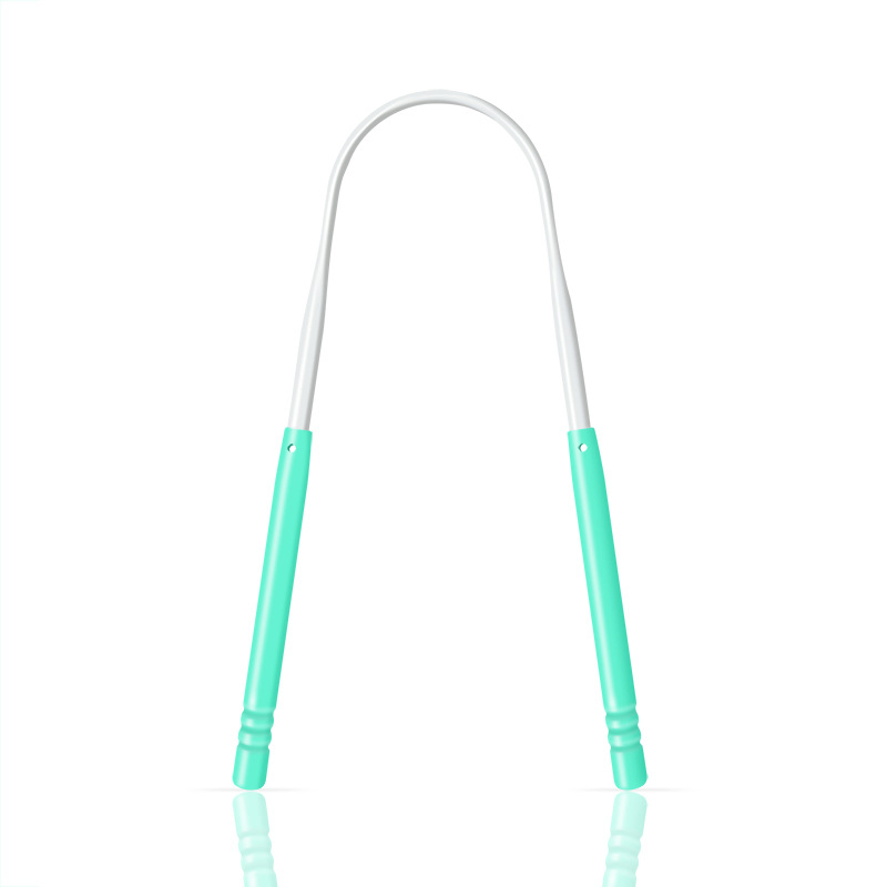 OEM Adult U-Shaped Tongue Cleaner Scraper with Comfortable Handle