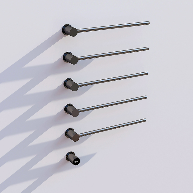 Нагреваемая вешалка для полотенец Brushed Nickel с таймером