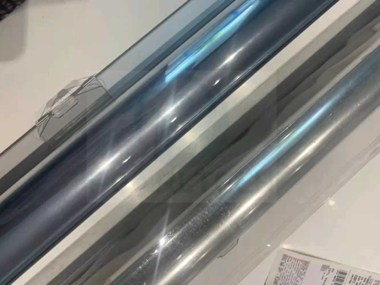 Durable Transparent Solid Decelerate Semi-Automatic Vertical Plastic Night Blind for Ice Locker
