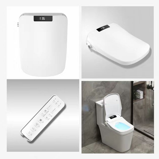 Modern Seat Heating Smart Toilet Bidet Soft-Close Intelligent Smart Toilet Seat Cover