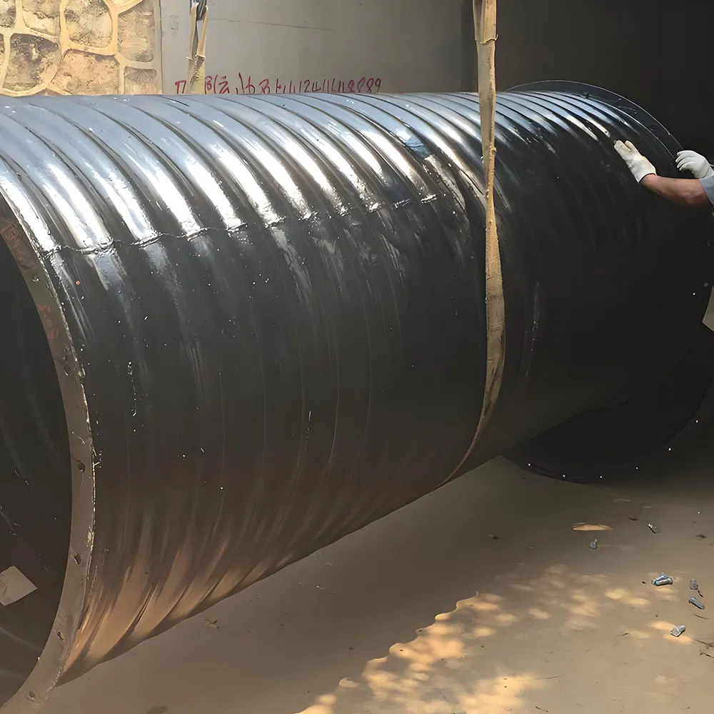Two Plates Assembly Cgi Corrugated Galvanized Iron Pipe Culvert for Highway, Railway