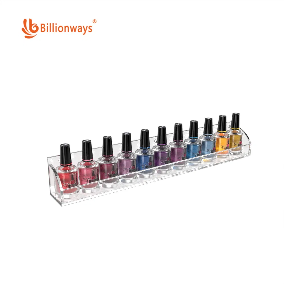 Stylish Nail Polish Acrylic Display Rack - Perfect for Fashion Enthusiasts