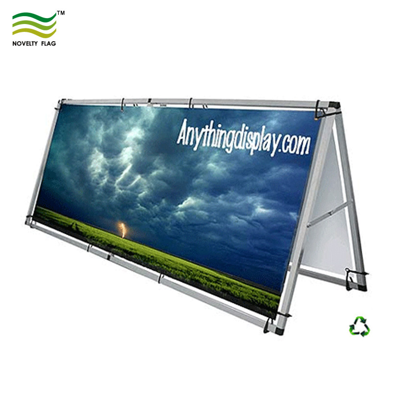 Advertising Outdoor Aluminum Frame Stand Double Side Frame Banners with Stand