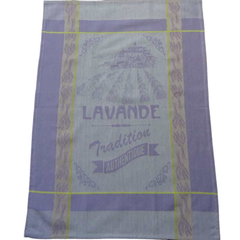 100% Cotton Purple Lavande Jacquard Yarn Dyed Kitchen Towel with Swing Tag