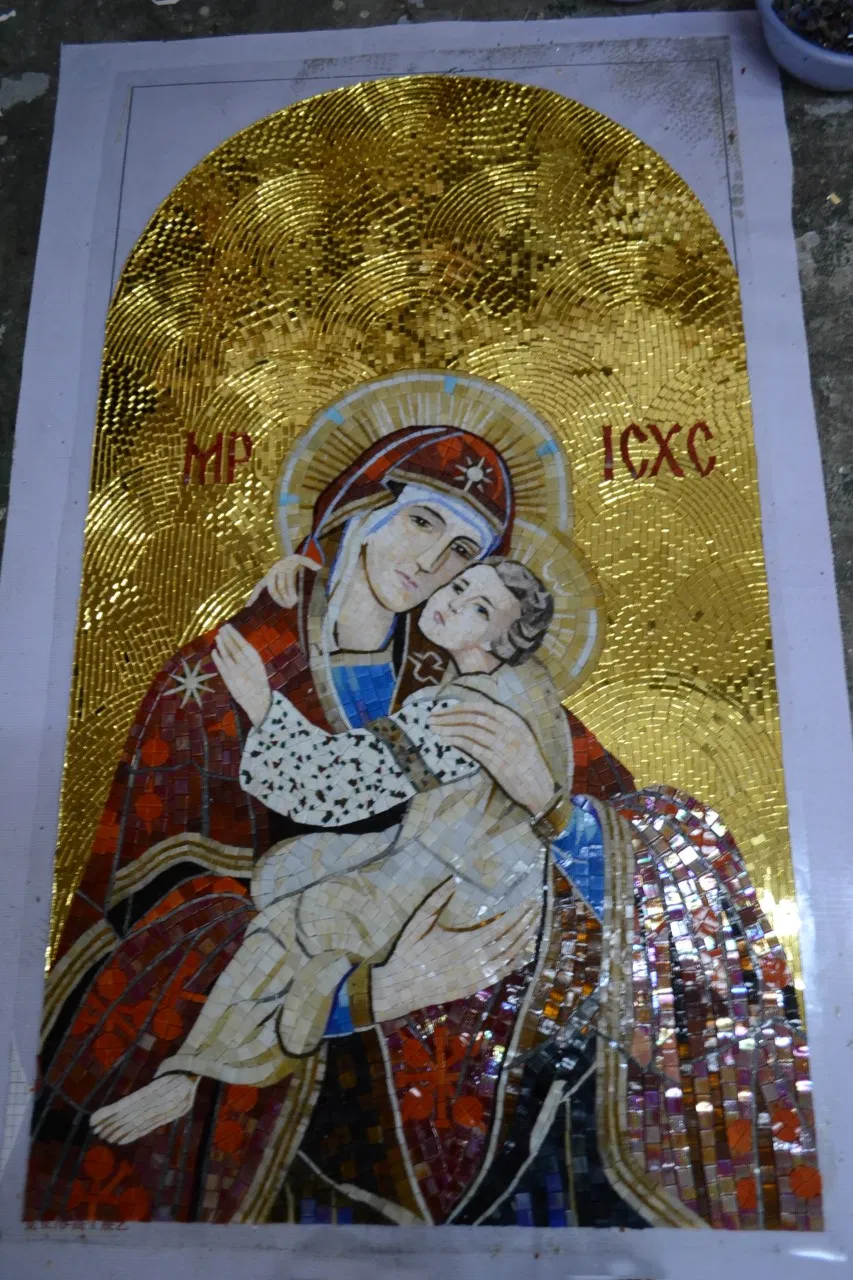 Chrisitian Religious People Pattern/Mural Art Glass Mosaic Pattern for Big Church Decoration