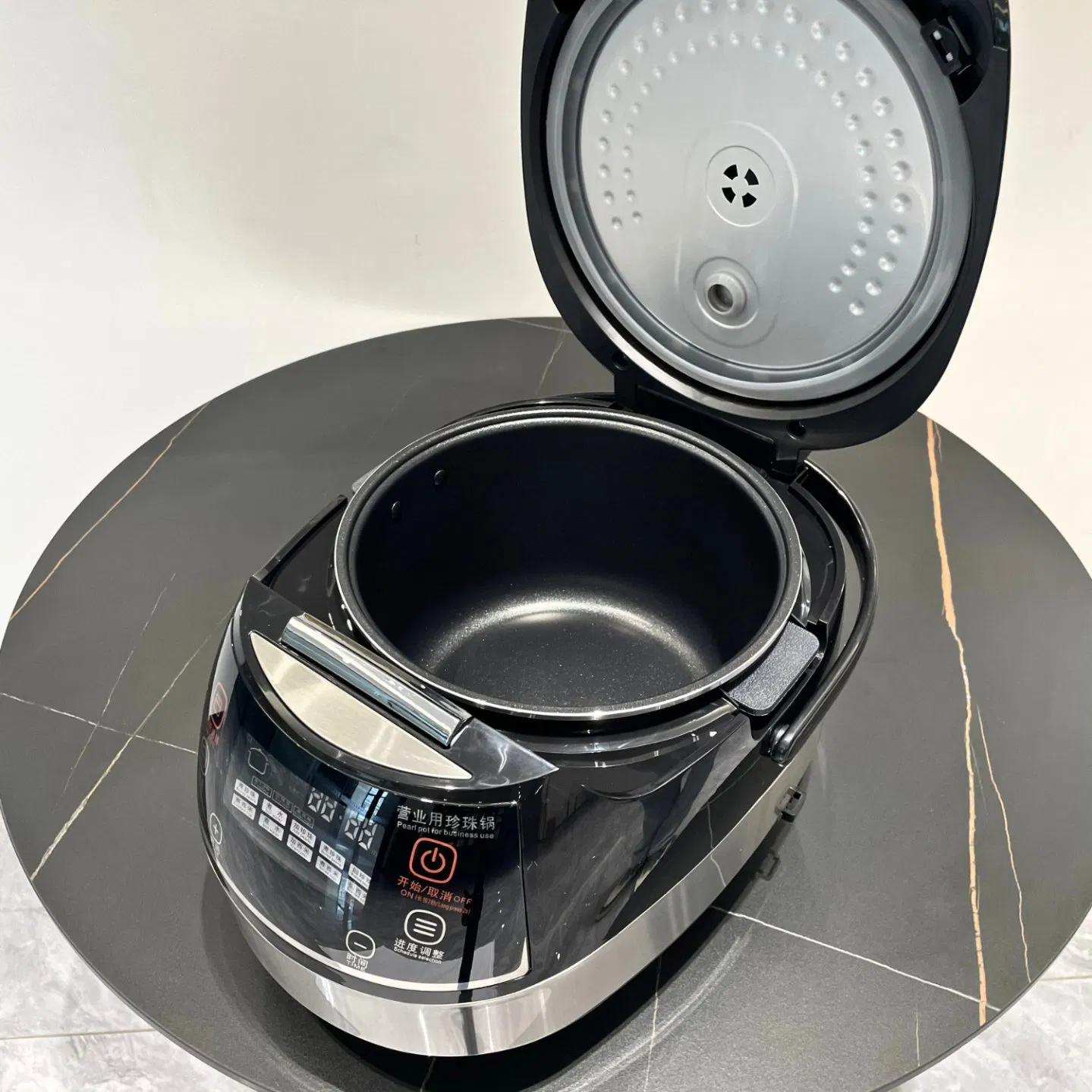 Commercial Pearl Boiler Milk Tea Shop Automatic 5L Tapioca Intelligent Pearls Pot Intelligent Bean Paste Cooking Pot Machine (E1-5X 110V/220V-900W)