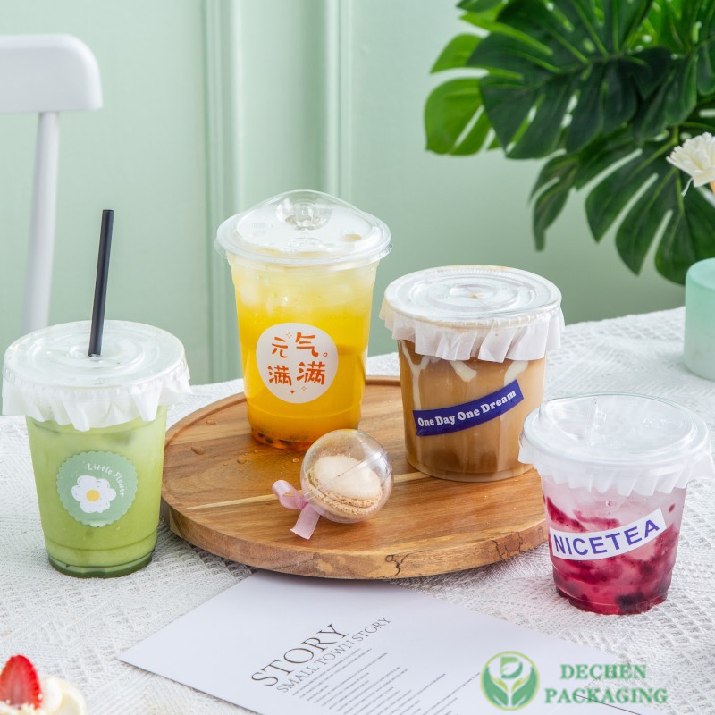 Custom Paper Cup Coffee Cups Wholesale Disposable Single Double Ripple Wall Mug Beverage Bubble Boba Milk Tea for Hot Cold Drinks with Lids 4 8 12 16 Oz