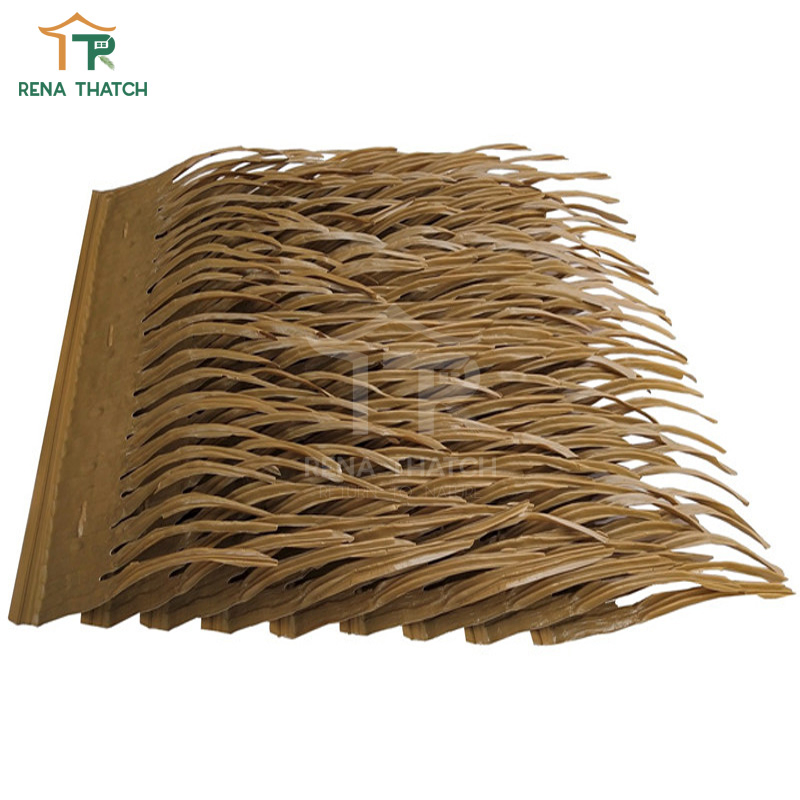 Eco-Friendly Plastic Artificial Thatch Synthetic Palm Fiber Palm for Decoration