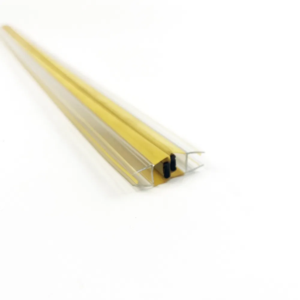 180 Degree Magnetic Seal Strip PVC Shower Room Glass Door Sealing Strips