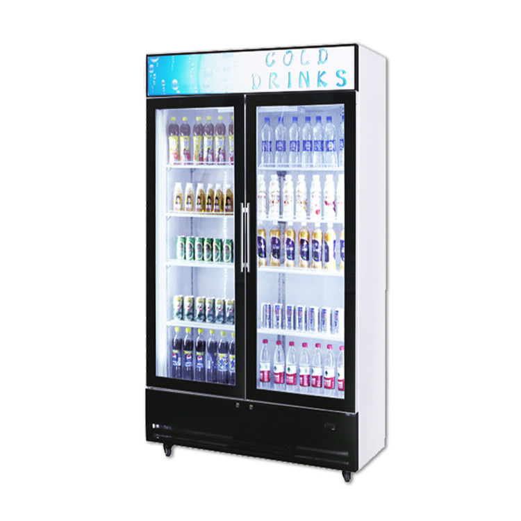 Pepci Cola Upright Vertical Chiller Air Cooling No-Frost Wine Cooler Branded Compressor Display Cabinet Commercial Supermarket Refrigerator