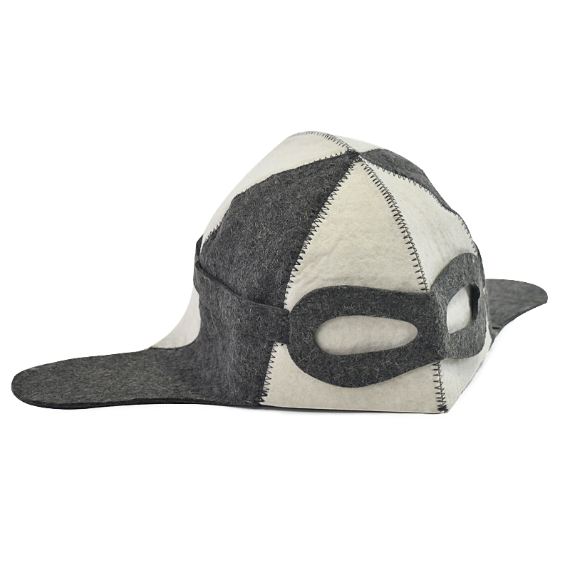 100% Pure Wool Heat-Resistant Sauna Hat - Cute Animal Design for Relaxation