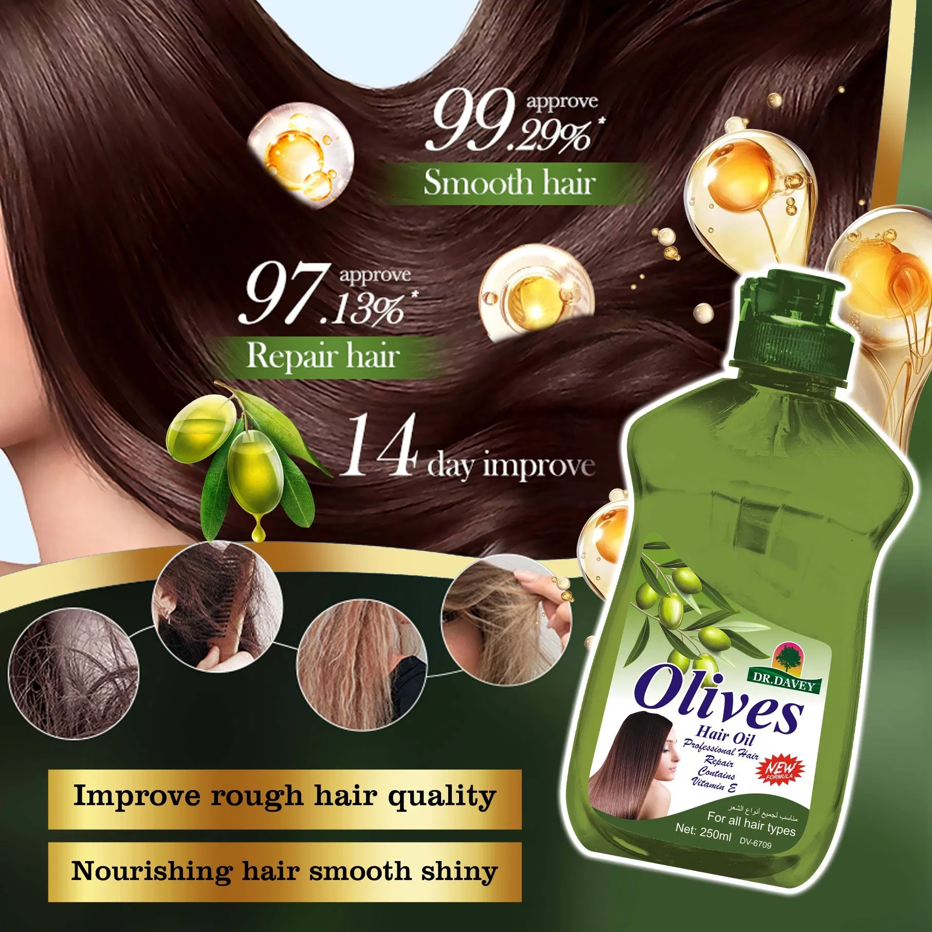 Dr. Davey Olives Hair Repair Oil for All Hair Types