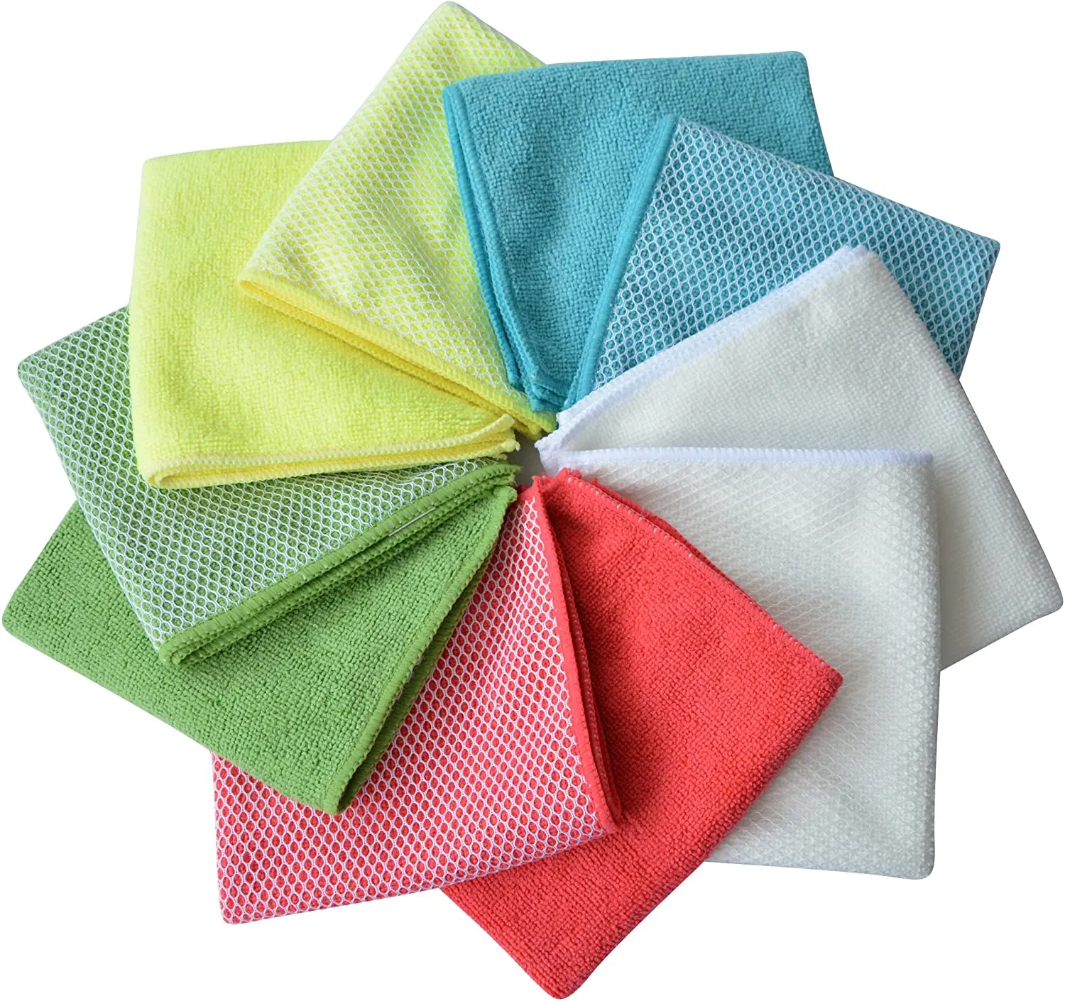 Double Layer Microfiber Kitchen Table Cleaning Towel Wipes Dishcloth Window Water-Absorbable Kitchen High-Efficiency