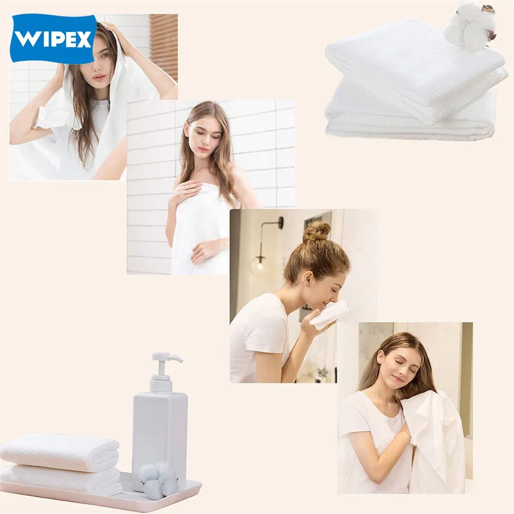 Quick-Dry Big Size Nonwoven Biodegradable Portable Disposable Shower Bath Towel
