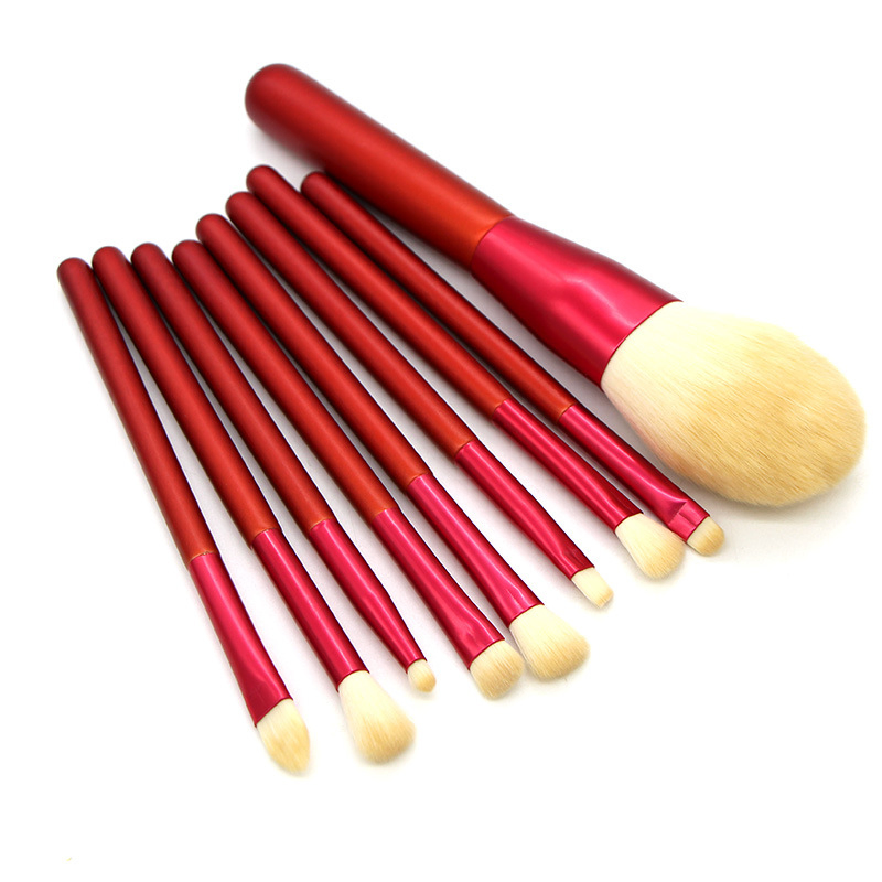 Private Label 12PCS Cosmetic Tools Make up Brush for Blending Foundation Liquid Cream Powder