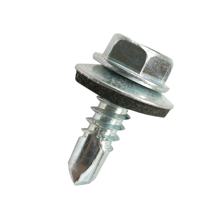 Саморезы по металлу с шайбой из нержавеющей стали