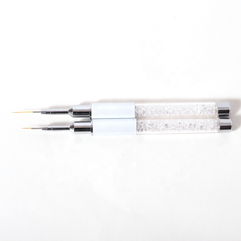 Double Ended 3D Long Short Liner Ombre Pen Nail Art Liner Brush Set