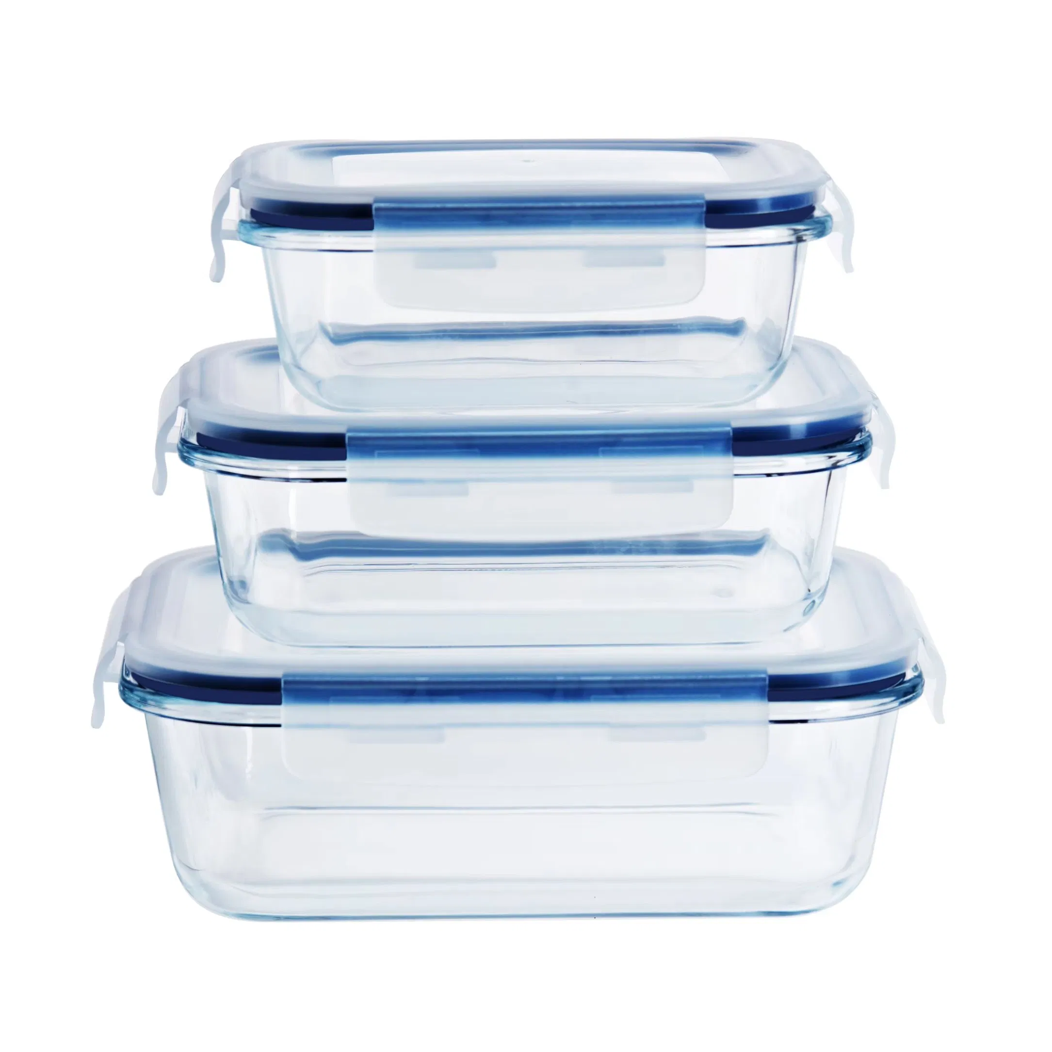 High-Quality Reusable Glass Lunch Containers for Meal-Prepared Dishes Storage