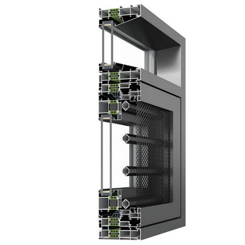 Floor-to-Ceiling Window in Living Room Double-Layer Nfrc Certificated Fly Screen Added