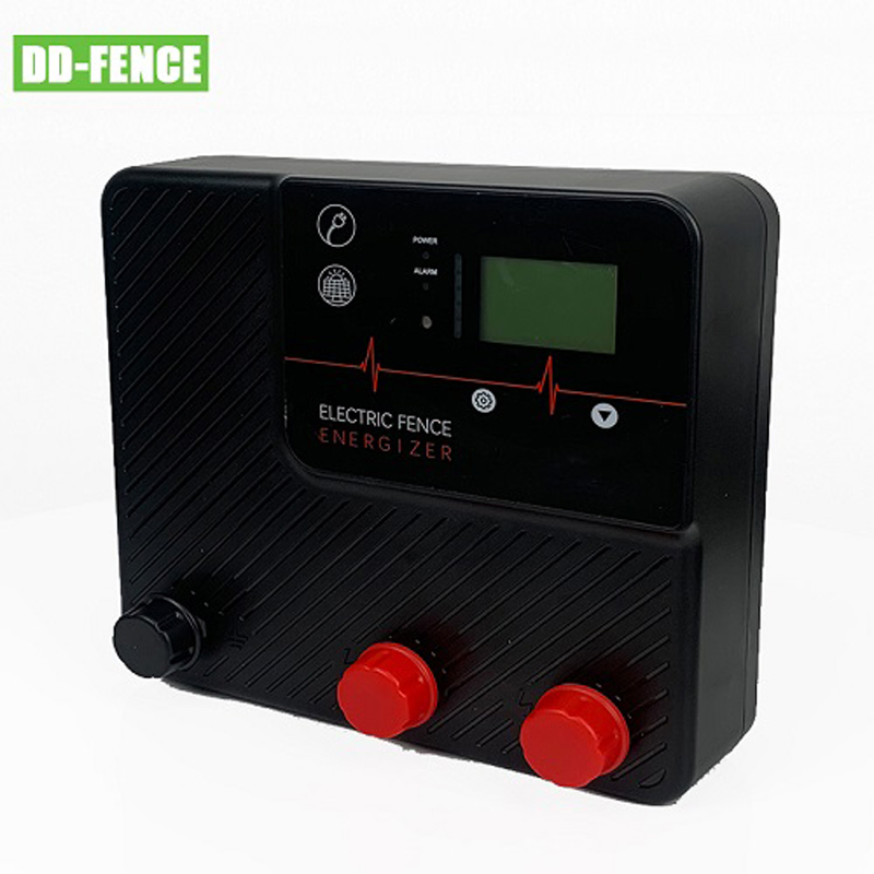 Solar Panel Battery Powered Electric Fence Energizer with Alarm