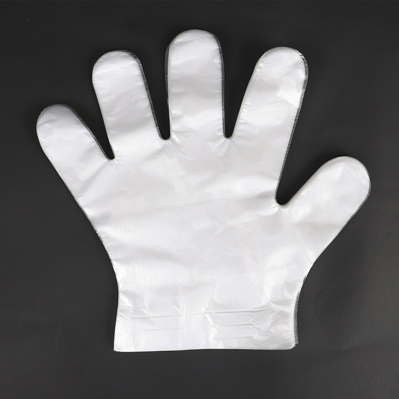 Food Service Clear Poly Polyethylene Transparent Disposable PE Plastic Hand Gloves