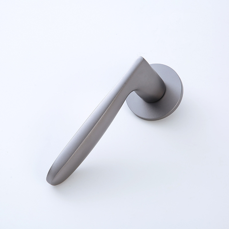 304 Stainless Steel Door Handle Matte Black Round Tube Door Handle Furniture Hardware Door Handles for Interior Doors